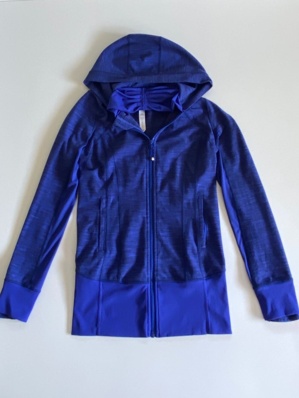 Lululemon Daily Practice Jacket Diamond Jacquard Space Dye Sapphire Blue Sz 4